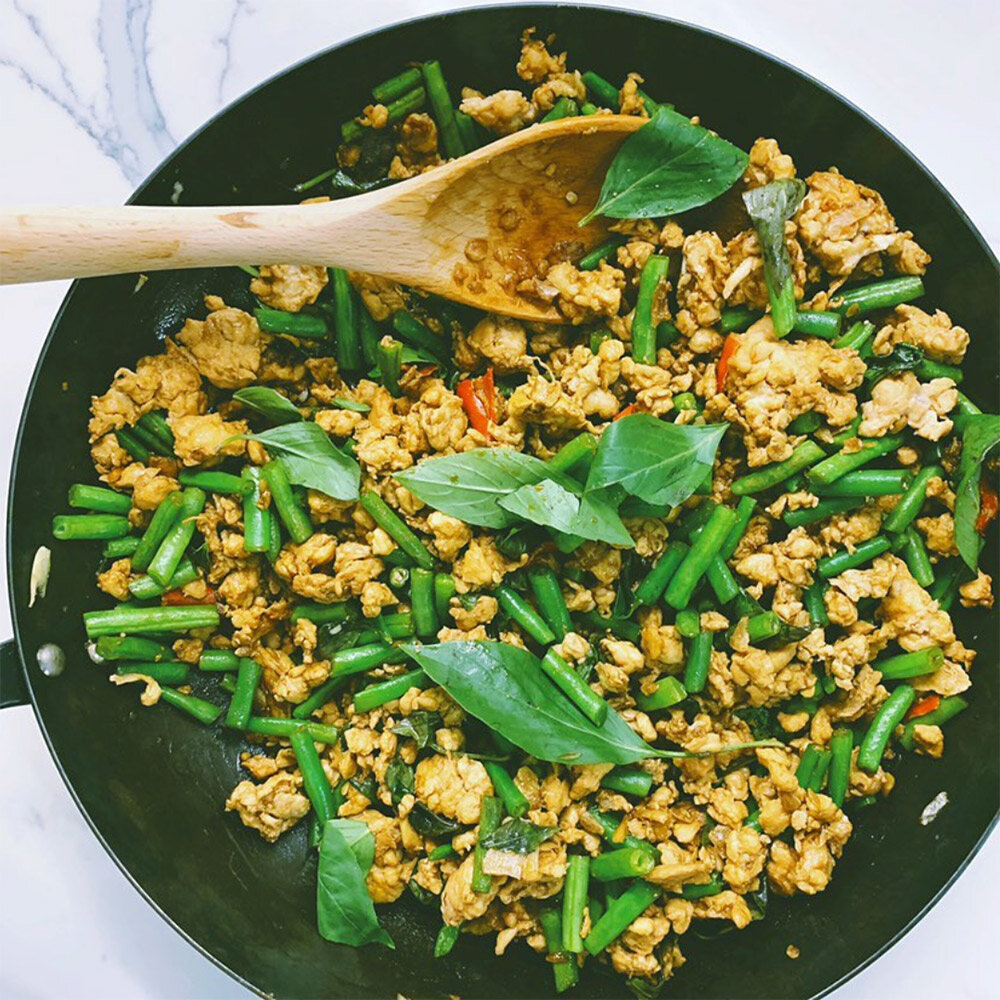 Thai Basil Chicken (Pad Kra Pao) - Home- Healthy-ish &amp; happy