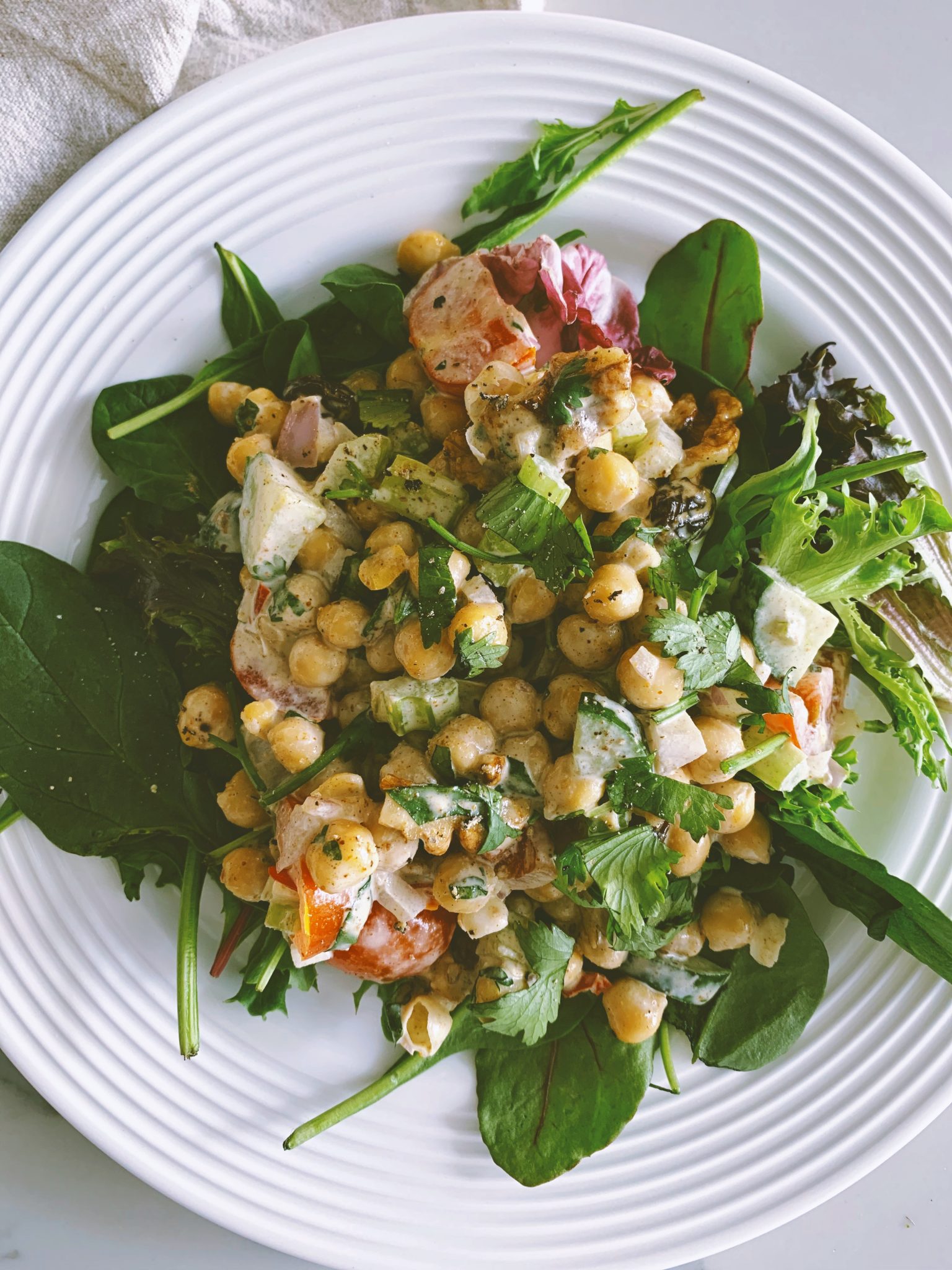 Chickpea Curry Salad Healthyish & Happy
