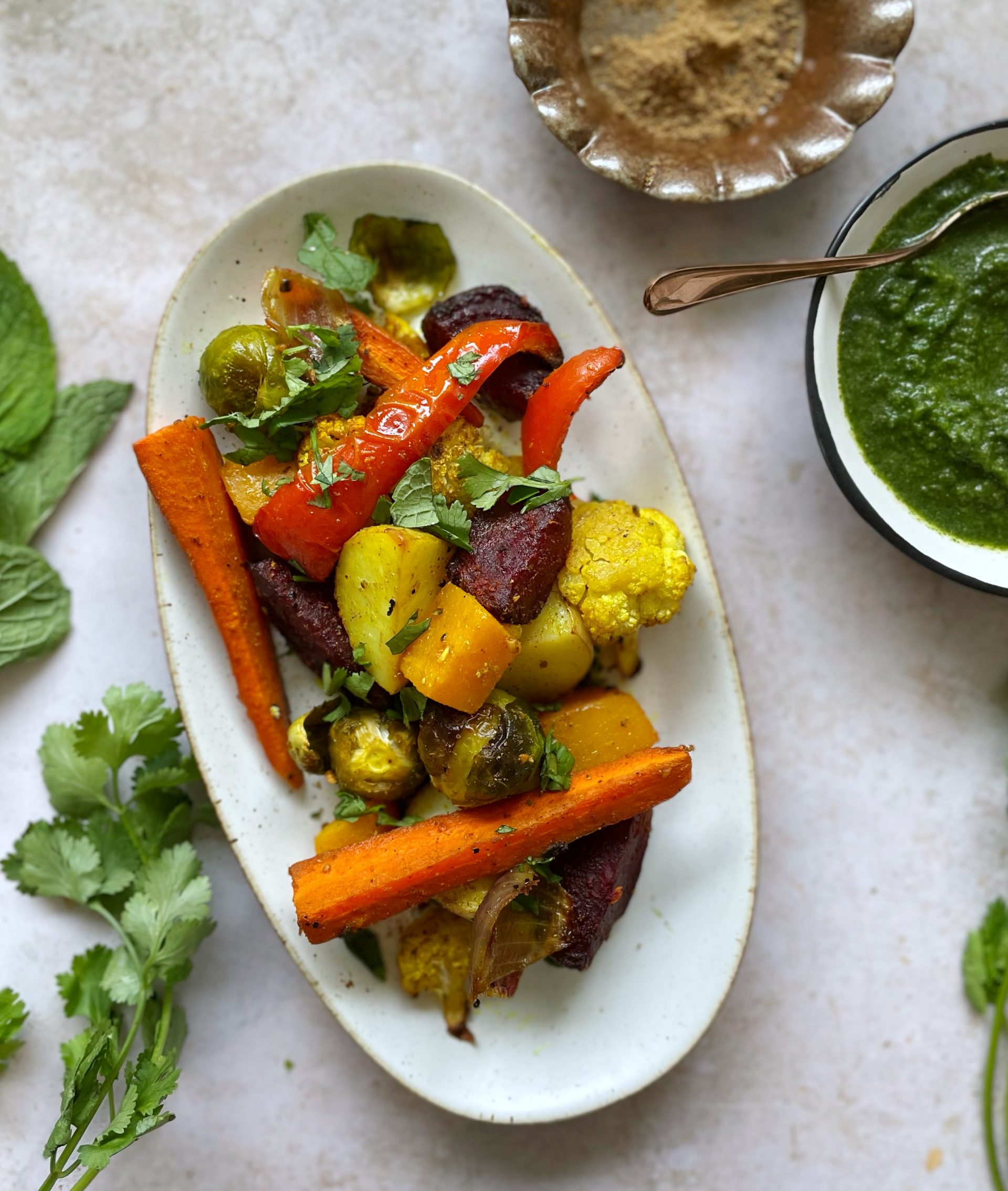 Indian Spiced Roasted Vegetables Healthyish & Happy