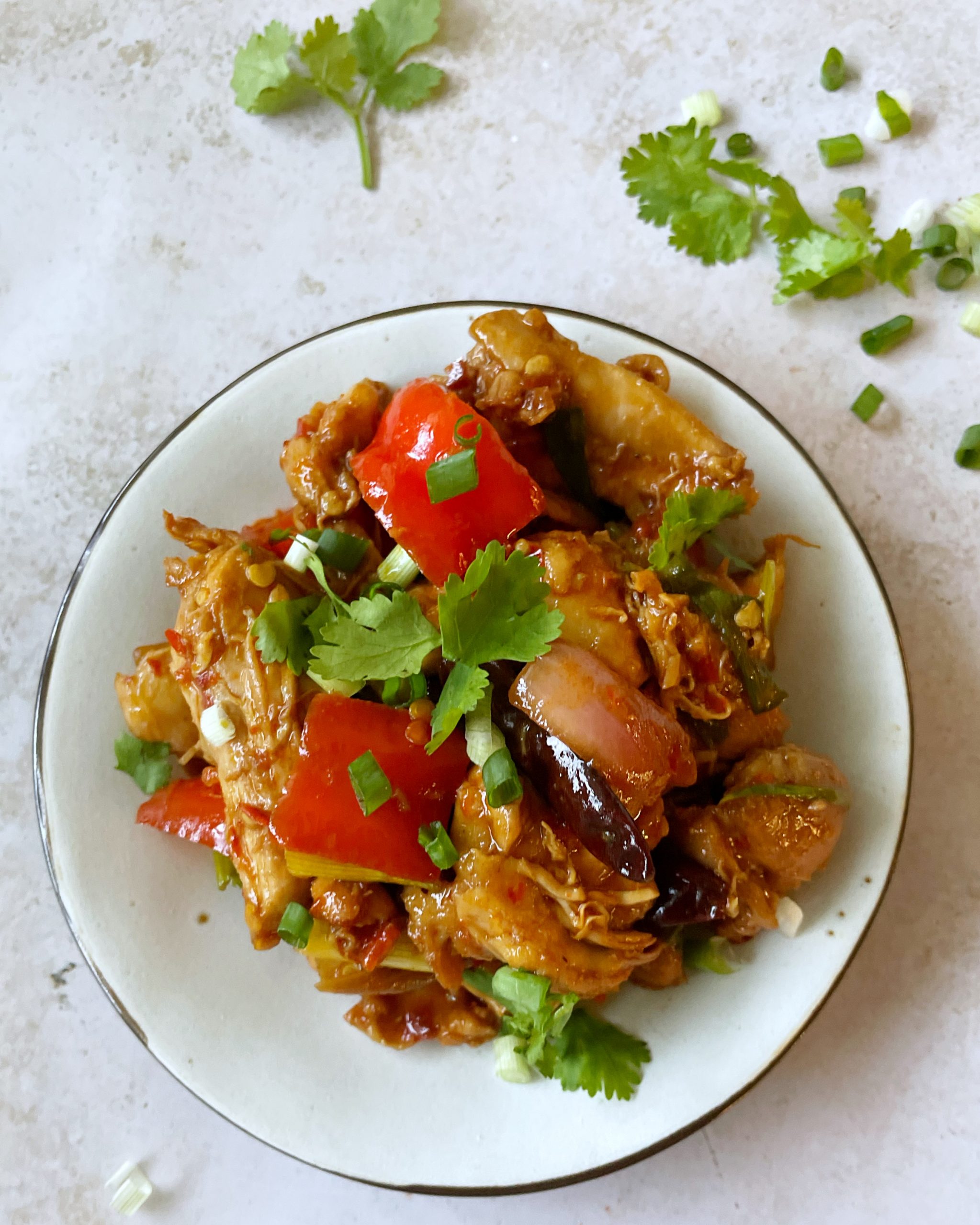 Chili Chicken/Tofu/Tempeh/Mushroom/Paneer (Indian/Chinese) Healthyish