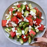 Watermelon Cucumber & Feta Salad