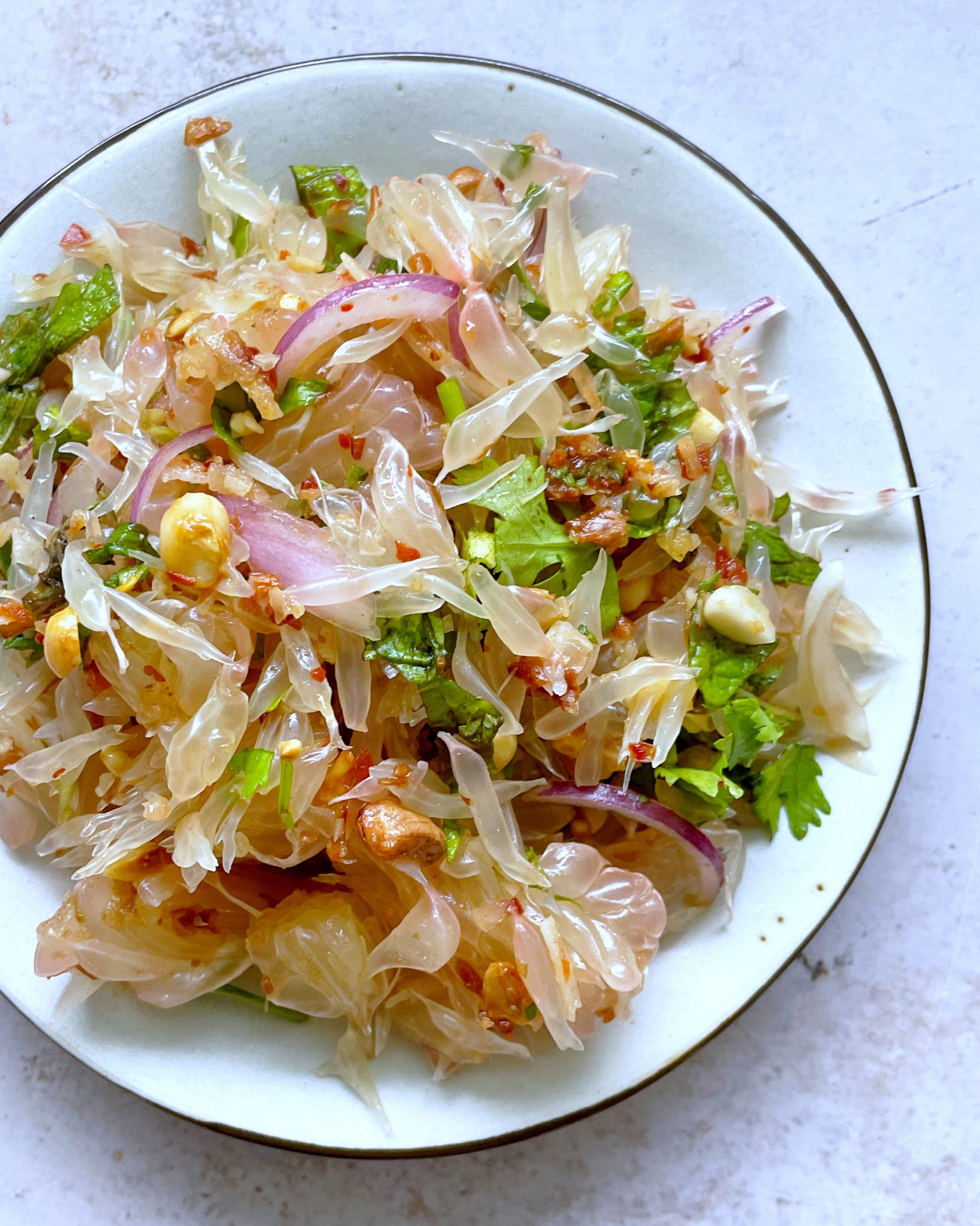 Pomelo Salad (Yam SomO) Healthyish & Happy