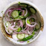 Kachumber Salad (Indian cucumber and onion salad)