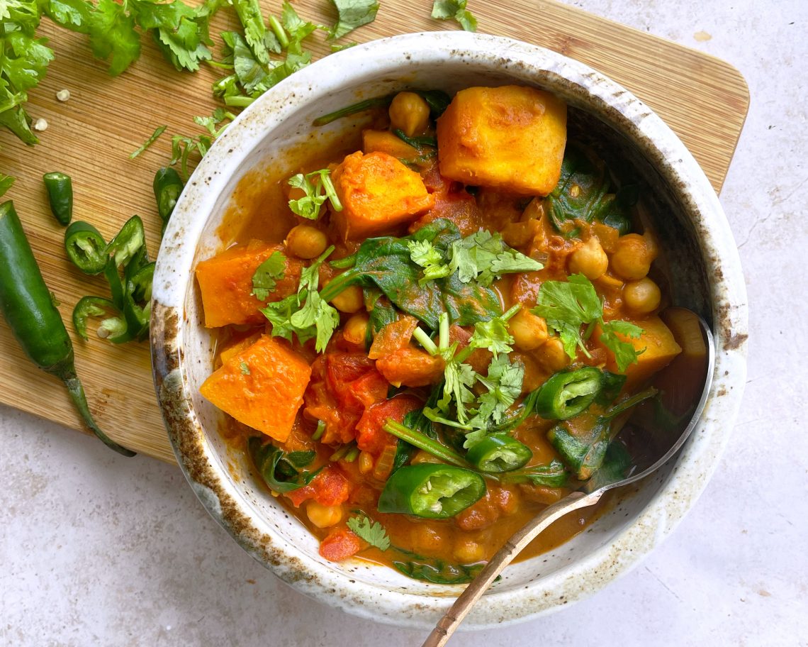 Kaddu Chana Masala