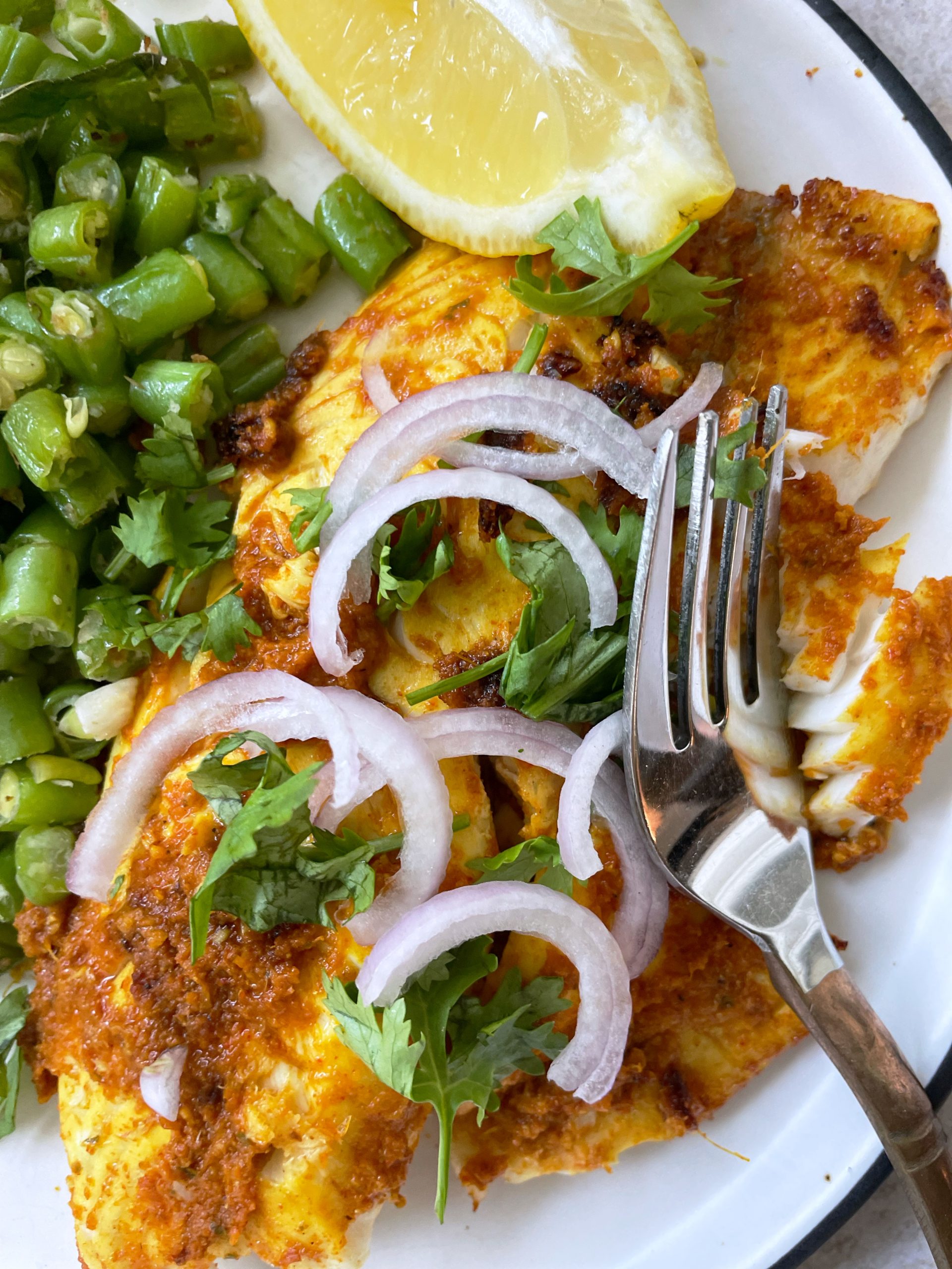 Indian Spiced Fish Fry Healthyish & Happy