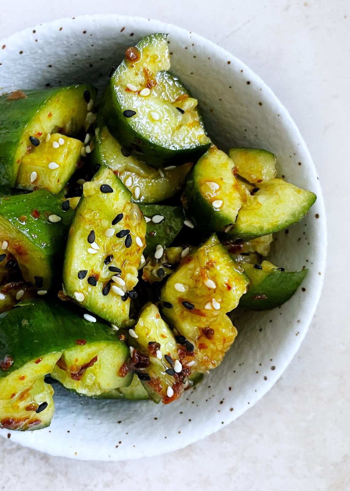 smashed cucumber salad