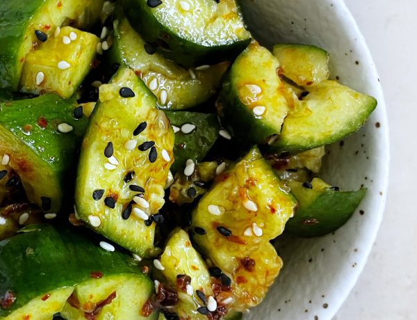 smashed cucumber salad