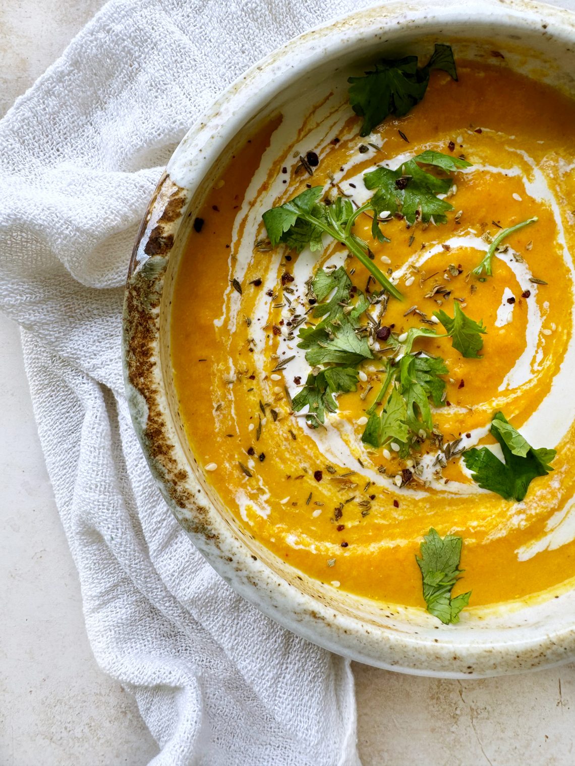 carrot and tahini soup