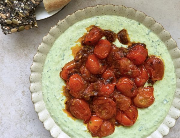 Herbed Cottage Cheese with Roasted Cherry Tomato Dip 5