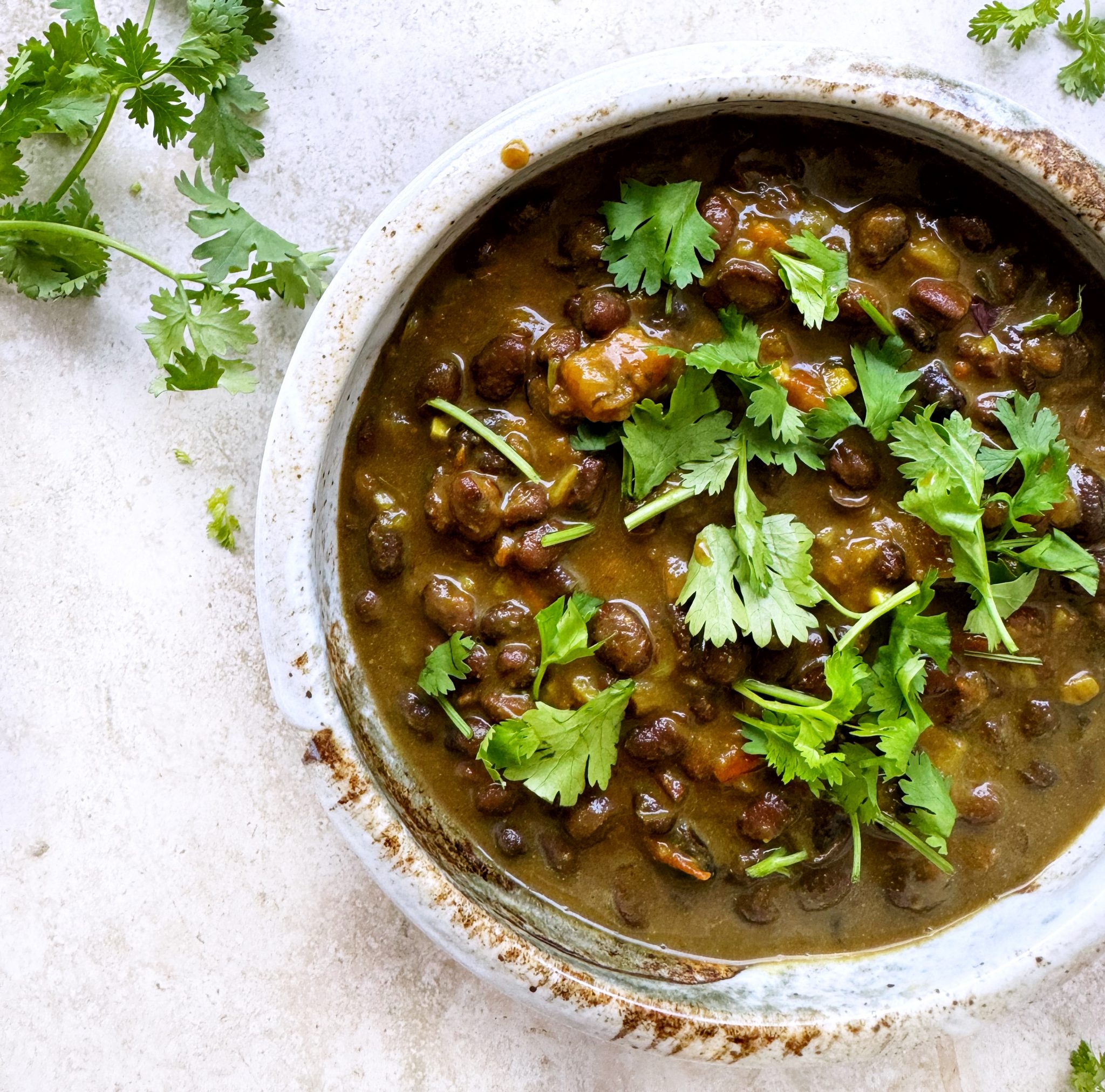 Creamy Vegan Black Bean Curry | Healthy-ish & Happy
