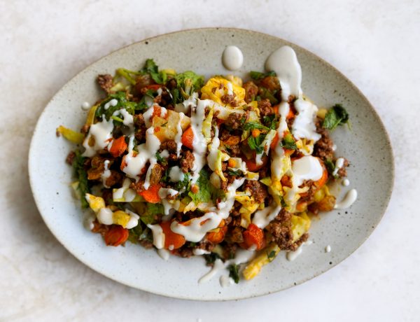 roasted carrot lamb salad