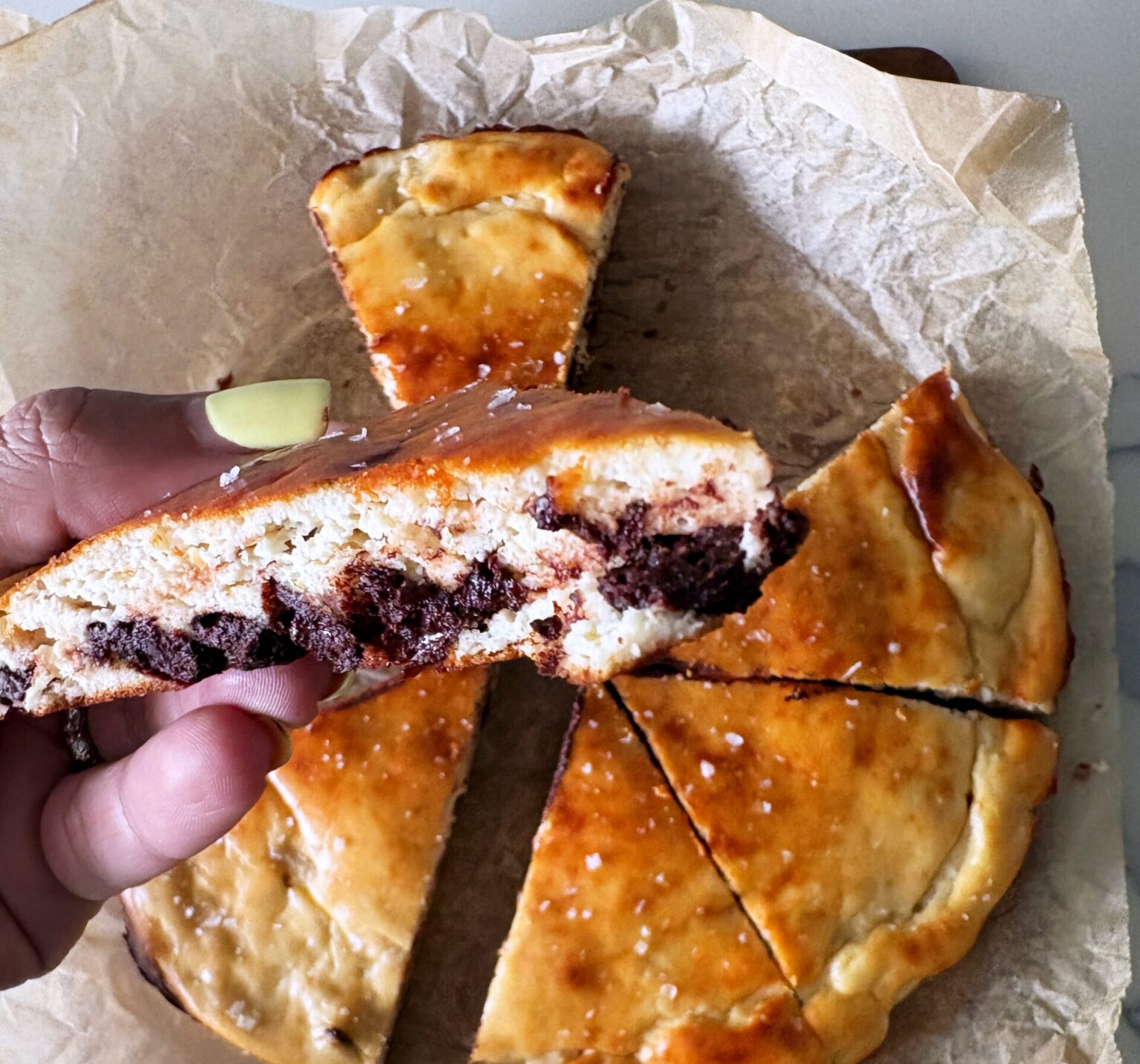 Soft-Baked Tahini Protein Cookie Cake | Healthy-ish &amp; Happy